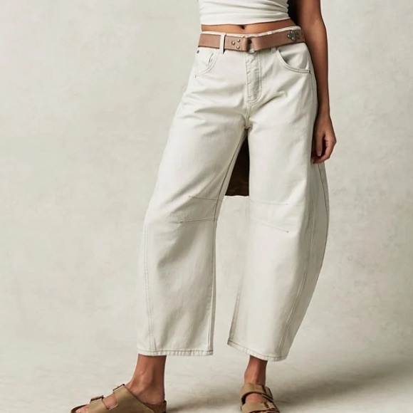 NWT Free People Lucky You Barrel Jeans - Picture 1 of 3
